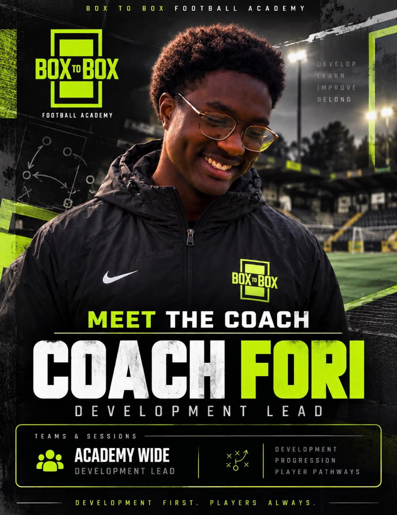 Coach Fori – Development Lead, Academy Wide