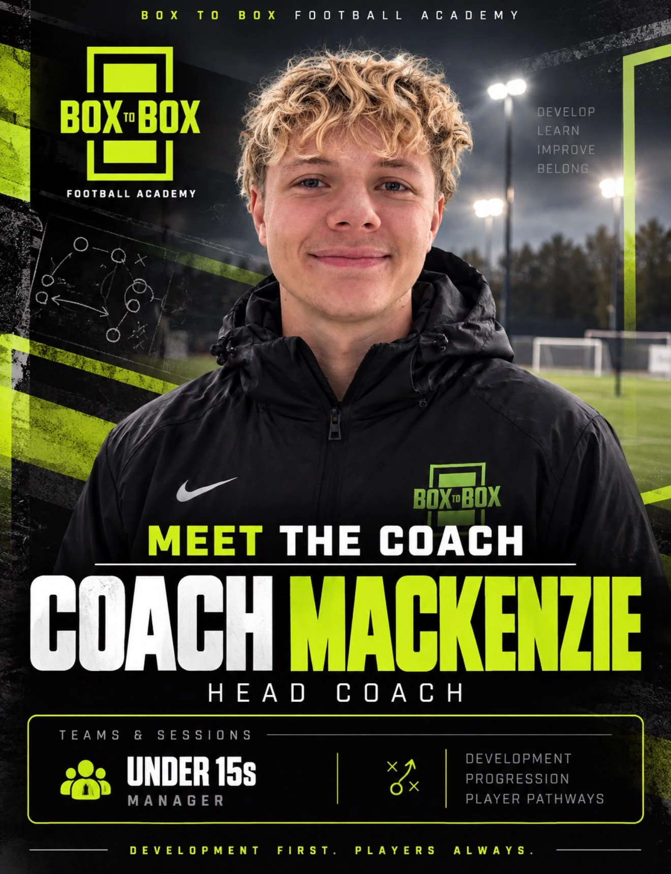 Coach Mackenzie – Head Coach, Under 15s Manager