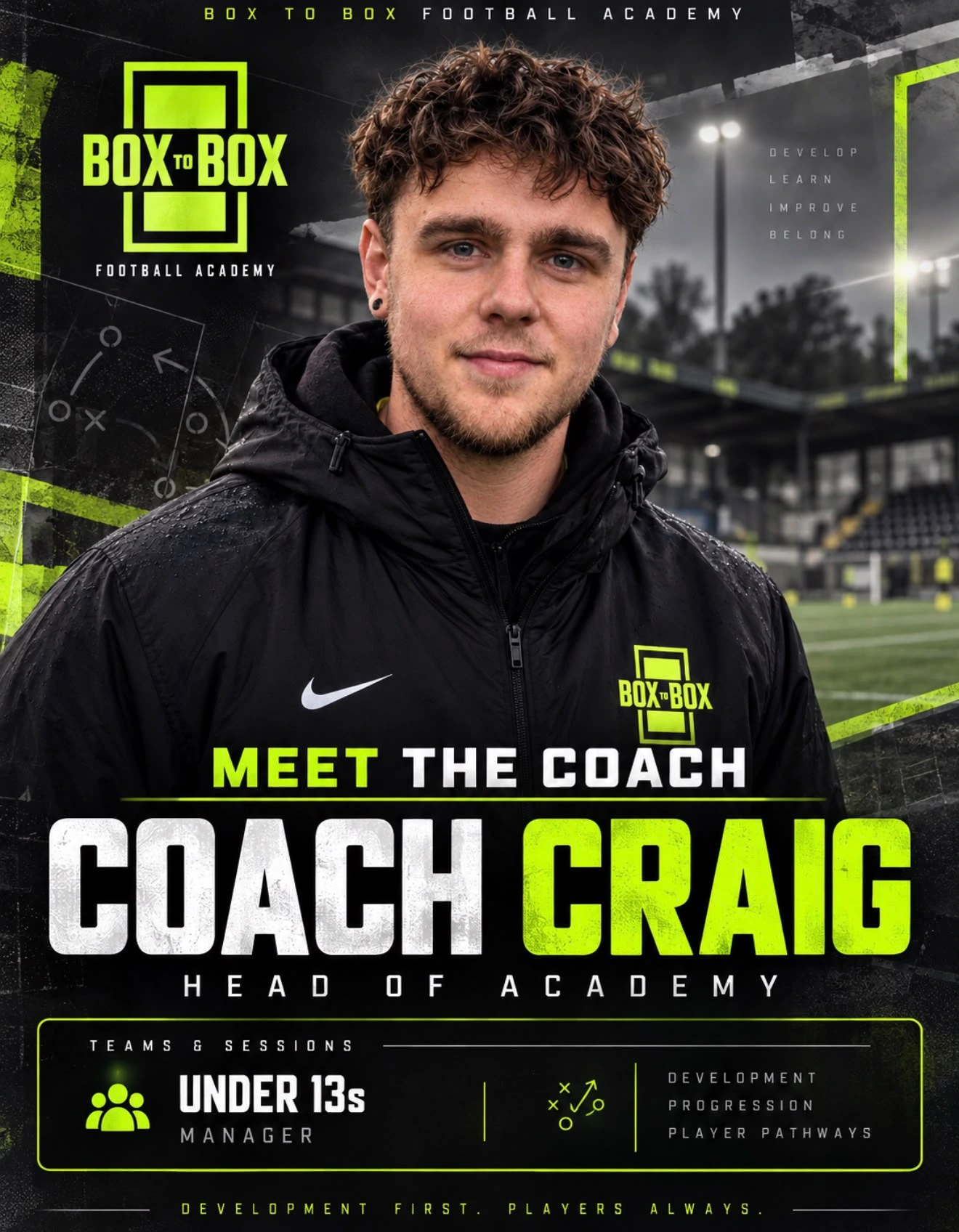 Coach Craig – Head of Academy, Under 13s Manager
